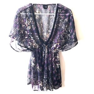 See-through fashion top